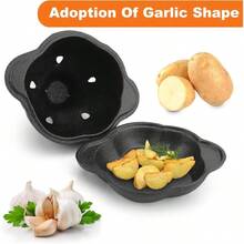 Asador de ajos de hierro fundido pre - sazonado, asador ahumador de hierro fundido, asadors de ajos de hierro colado con, asadors de melaza para hornos de cocina, barbacoas al aire libre - inicial - Ver 5