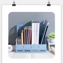 Suporte de Pastas de Arquivo para Mesa, Caixa de Armazenamento de Arquivos de Escritório, Cesta Organizadora de Documentos, Prateleira Porta-Arquivos