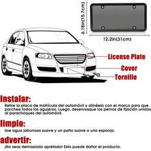 2 Pcs License Plate Frames, Unbreakable License Plate Holder Protectors For Cars, Black License Plate Brackets, Rustproof, Rattle-Proof, Weatherproof, Universal US Fit - 1 - View 7