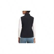 Chaleco Polar con Cremallera Completa de tamao Chaleco de Lana para Mujer - Grande + negro - Ver 3