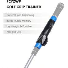 Grip Trainer, Training Aid, Grip Kit, Club Grips, Swing Trainer Correct Hand Position, Improve Swing Rhythm, Accessories Gifts Blue - 最初的 - 查看 4