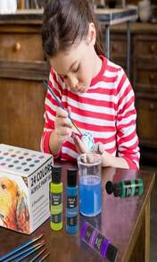 Spardar Juego De Pintura AcríLica, 24 Colores*59ml Pinturas AcríLicas De Alta Calidad, Pinturas No TóXicas Para Artistas Y Pintores De Pasatiempos Con 10 Pincel, Paleta De Mezcla Y Lienzo (Jaguar) - Jaguar - Ver 7