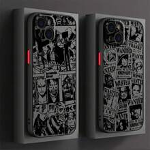 Ones Pieces Anime Soft 16e XS 16 Pro 11 15 13 XR 11 14 12 Minichristmasfall Phone Casephone 17halloween Accessories - Trộn màu - Xem 3
