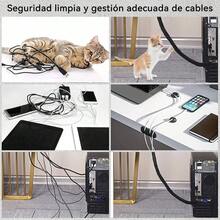 Kit de Gestin de Cables, 67 clips de adhesivo organizador de cables de escritorio, 22 correa de reutilizable, 4 manguito de Split, 200 Nylon Zip Ties, 20 soportes313, Ferroso - 181 + Ferroso - Ver 8