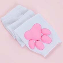 Nydotd Cat Paw Pad Mittens Gloves Kawaii Pink 3D Claw Fingerless Cute Cat Cosplay Gloves Sleeve For Girls Party{"Color_name":"White","Size_name":"Long"} - 白色的 - 查看 7