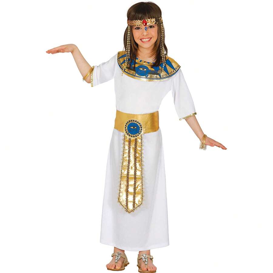 KIWI Children's Egyptian Costume For Boys And Girls, Queen Or Pharaoh Costume With Elegant Details - Multicolor - View 1