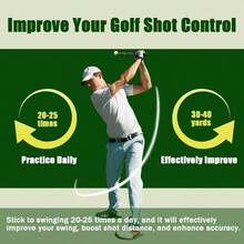 Retractable Swing Training Aid, Grip Trainer Warm, Click Feedback Swing Trainer Improving Hitting Strength Tempo, Beginners, Indoor Outdoor Practice - Đen sâu - Xem 5