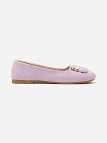 Soft Classic Ballet Flats Women's Casual Work/Office Spring/Autumn - Purple - View 3