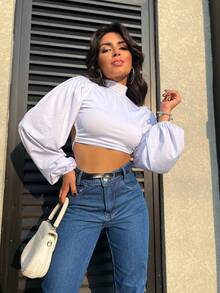 Mon Jeans Pants Without Lycra Women's High Waist Pants Feminine Fashion - Escuro Com Cinto - View 4