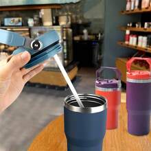 6PCS Straws Compatible With IceFlow Flip 20oz Stainless Steel Tumbler, Reusable,  BPA - Drinking Straws With Cleaning Brush - 6Iceflowstraws-20oz-Tou - Xem 9
