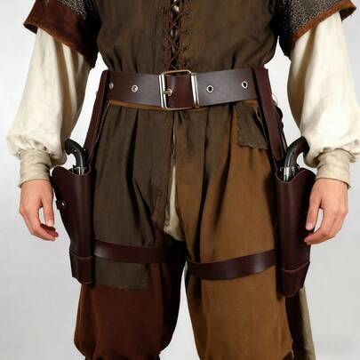 全新劳拉·克劳馥枪套西部牛仔服装 COSPLAY 道具