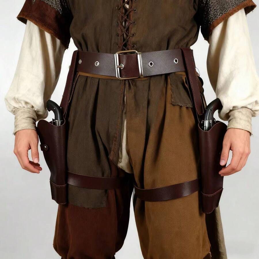 全新劳拉·克劳馥枪套西部牛仔服装 COSPLAY 道具