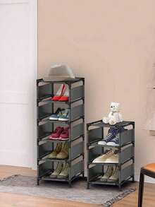 1PC 4/5/6/7/8Tier,Shoe Rack Shoe Organizer, Adjustable Rack Sturdy Easy To Assemble Narrow Shoe Shelf For Closet Entryway Hallway Balcony - Multicolor - View 4