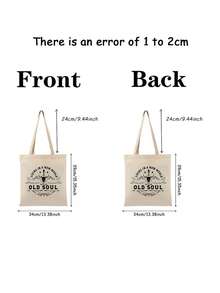 1 Pc Living In A New World With An Old Soul Shoulder Bag For Travel Daily Commute Women's Reusable Shopping Bag, Best Gift For Her,  Folding Shoulder Bag Summer Beach Holiday Bag Oliver Anthony Rich Men Lover Merch