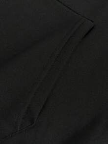 Airbrush Black Hoodie, T-Shirt With White Paint, Hand-Painted Streetwear Art, De - 黑色 - 查看 5