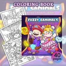 1 Stück FUZZY MEOWVIES, 32 Seiten mit süßen und interessanten glücklichen Momenten von Tieren, Malbuch zur Entspannung und Stressabbau für Erwachsene, bequeme Muster, klare Linien und eine Vielzahl an angenehmen Motivszenen. Es wird empfohlen, es zusammen mit einem Malblock zu verwenden. Geeignet als Geschenk zum Geburtstag, für Partys, zum Ausmalen, als Herbst-, Büro-, Schul- oder Weihnachtsgeschenk.