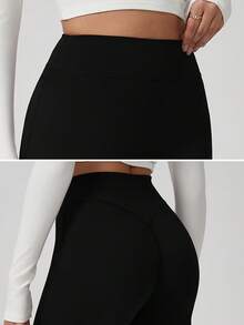 NcmRyu 1Pc Women High Waist Loose Wide Leg Sports Pants Tights