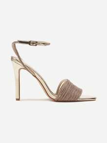 Sparkly Heeled Sandals Women's Evening/Party Summer - Gold - View 3