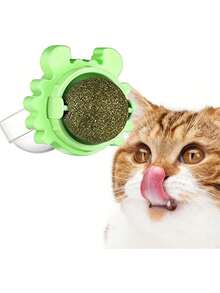 3pcs Catnip Silvervine Ball Toys, Extra Cat Energy Ball, Edible Cats Lick Kitten Chew, Teeth Cleaning Dental Wall Treats, Concentrated Flavor For All Breeds - 隨機顏色 - 查看 4