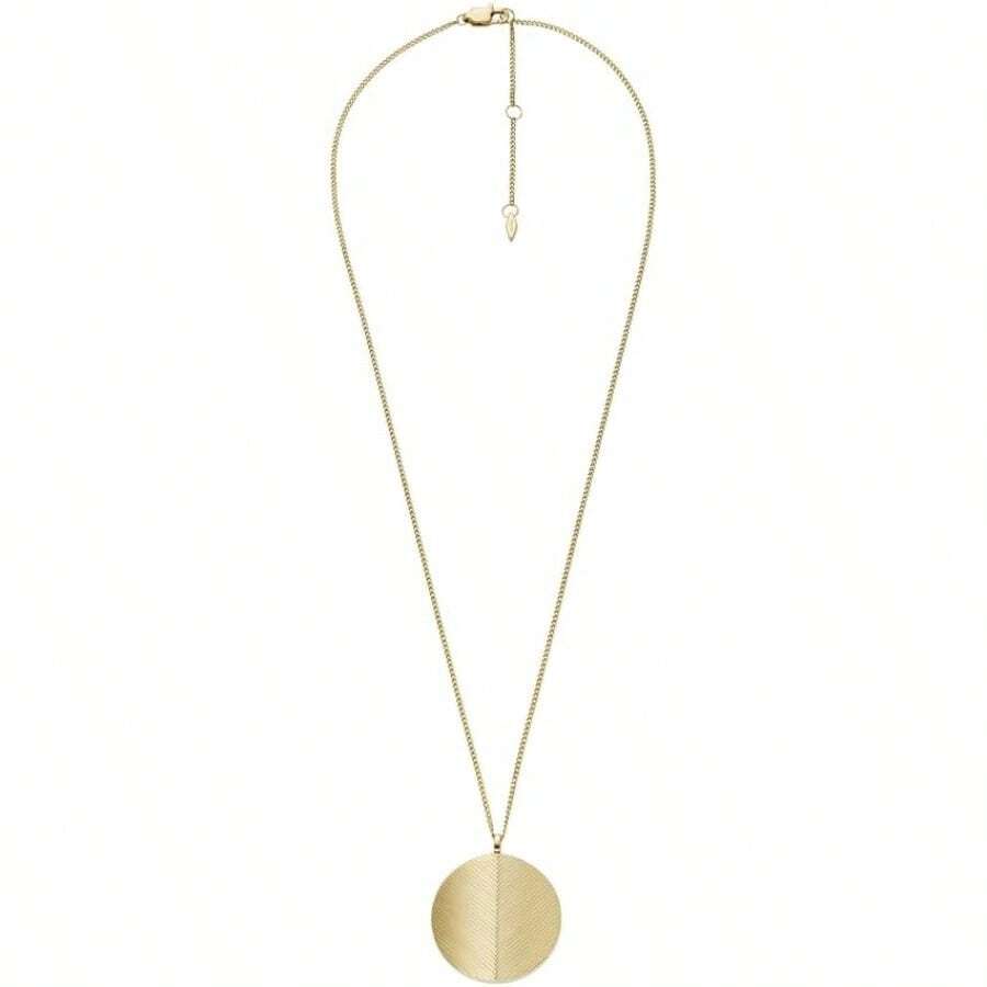Fossil Women's GoldTone Stainless Steel Pendant Chain Necklace For Women