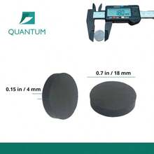 Imn de ferrita redondo, 18mmX4mm 50Pack, Imanes ceramicos redondos, iman de ferrita circular para Refrigerador, hogar, oficina, taller, proyectos escolares, magneto terapia - 18 mm x 4 mm (paquete de 50) + 50 - Ver 4