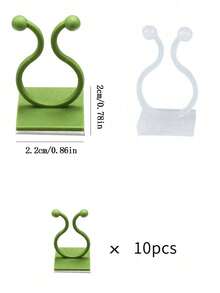 10pcs/20pcs/30pcs Green Tree Climbing Wall Tool Green Tree Fixing Vine Fixing Clamp Climbing Hook Green Buckle Ring Traceless Green Plant Fixing Device