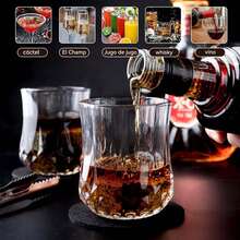 Juego de Vasos para Whisky con Palet,Whiskey Set de Regalo con 2 Vasos para Whiskey,8 Piedras de Whisky y Bolsa Transportadora,Pinzas de Acero,2 Posavasos,Regalos para Hombre,Papa,Novio,Marido - 1 - Ver 1