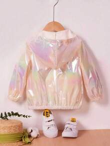 Children's Fantasy Ultra-Thin Long-Sleeve Hooded Jacket With Shiny And Fashionable Zippers