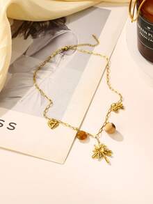 1pc Bohemian Vintage Necklace, Fashion Jewelry Accessory, Chain Jewelry Suitable For Women And Girls To Wear, Perfect For Everyday Wear, Parties, Dates, And Gifting