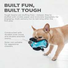 Outward Hound Tough Seamz Lion Plush Dog Toy, Medium - MàuA - Xem 4