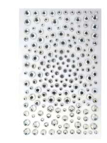 2/4/6mm 面部水钻、发饰贴纸、眉毛水晶宝石贴纸、钻石贴纸 - 綠色 - 查看 9