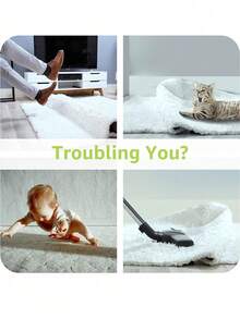 12pcs Carpet Anti-Slip Grips - Reusable Double-Sided Carpet Tape, Carpet Pad Gripper Keeps Corners Flat, Suitable For Hardwood Floors And Tiles - Multicolor - View 3