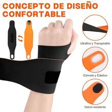 Muequera, 2 Pack Muequera Tunel Carpiano, Muequera de desgarro elstica ultrafina TFCC, Muequera para lesiones de mueca, alivia el dolor causado por artritis, tendinitis del tnel carpiano - inicial - Ver 5