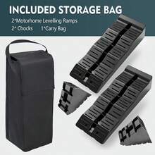 Caravan Levelling Ramp Set Heavy Duty Motorhome RVs 5 Tonnes 2 Pack - 黑色 - 查看 3
