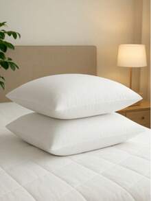 Lovella 2 Packs Silicone Pillow 800 G | 50x70 Cm | Ultimate Sleep Comfort | Soft And Breathable | Made In Turkey - White - View 4