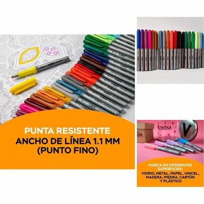 Marcador Permanente de Punto Grueso en Tinta Negra, con Grip, Ideal para Escritura, Dibujo y Etiquetado - 1 Pieza