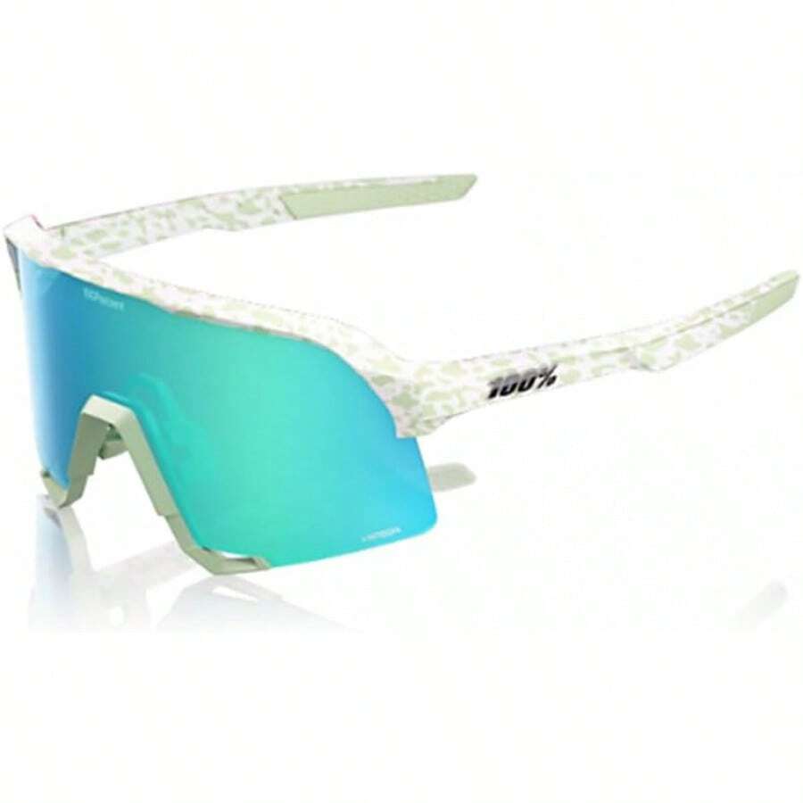 Sport Performance Cycling - Vented Baseball, Road Bike, & Triathlon Racing With Interchangeable Lens - 拋光淺綠色;藍色托帕石鏡面 - 查看 1