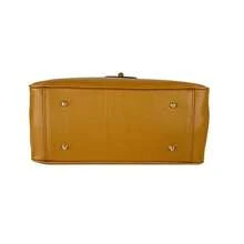 Genuine Hammered Leather Handbag With Removable Shoulder Strap – Dafne Model | Made In Italy - Rosa Cipria - View 5