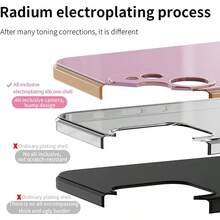 Omorro Compatible With IPhone 15 Pro Max Case With Ring Kickstand Holder 360° Rotation Ring Case With Stand Rose Gold Plating Edge Work With Magnetic Car Mount Case For Women Girls Black - Black - View 5