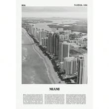 现代地标旅行黑白摄影海报迈阿密巴塞罗那印刷品帆布画墙画家居房间装饰 - 彩色 - 查看 26