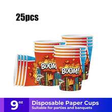 80/10 Sets, Suministros para fiestas con temática de dibujos animados, platos desechables, platos de papel. Incluye platos de 7 pulgadas, platos de 9 pulgadas, vasos de papel, pancartas, manteles desechables y juegos de pañuelos. Adecuado para 10-80 personas, suministros para picnics, fiestas de cumpleaños, campamentos, decoración y actividades de celebración. Regalos para fiestas, despedidas de soltera, decoraciones de restaurantes, utensilios de cocina, clubes, bomberos, Boom, Bang