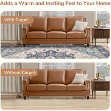 Soft Neutral Area Rugs 5x7, Washable Rug With Non Slip Backing, 5 X 7 Faux Cashmere Low-Pile Carpet, Cream White & Blue & Light Brown,  2025 Design - Blue & Red - View 7