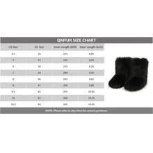 Women's Furry Faux Fur Boots Fuzzy Fluffy Mid Calf Snow Boots Suede Warm Fur Lined Booties Flat Fashion Boots