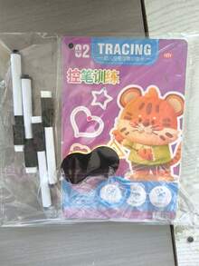 [Reusable Notebook] 32-Page Reusable Magic Practice Notebook Set | Durable Binding, Whole Brain Development, Pen Control Training & Drawing Education Workbook | Color Pages, Paper Material, Educational Workbook, Learn Writing Skills