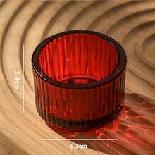 4/5/10/15 Candle Holders Set, 5.5cmX3.5cm Small Glass Tea Light Votive Candle Holders (Candles Not Included), Very Suitable For Wedding Table Center Decorations And Halloween, Christmas Holiday Parties, Birthday Parties, Home Decoration, Room Decoration, Etc.