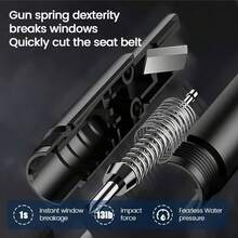 1pc Car Emergency Escape Hammer, Vehicle Safety Hammer For Breaking Window And Cutting Seatbelt, Car Safety Essential