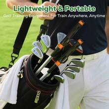 Grip Trainer, Training Aid Correcting Hand Position, Training Grip To Help Improve Swing Technique, Accessories All Clubs - Cam và Đen - Xem 7