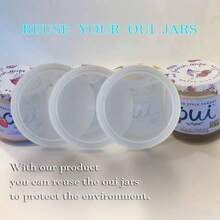 Yogurt Jar Lids Oui - 12 Pack Lids Oui, Yogurt Container Lids Plastic - 12+1 - View 3