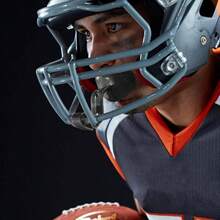 2Pcs Bucal Futbol Americano, Mouth Guard con Canal de Flujo de Aire, con Correa, Proteccin de Doble Capa, TPR Grado Alimenticio, para Boxeo, Rugby, Hockey, Ftbol, Hockey Sobre Hielo y Otros Deportes Negro+ Blanco - Negro + Blanco - Ver 8