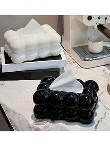 1 Stück luxuriöser, kreativer Taschentuchbox-Halter aus Kunststoff, moderner Heim- und Autoorganizer, dekoratives Wohnzimmertisch-Accessoire, hochwertiger, einzigartiger Design-Taschentuchspender als Geburtstagsgeschenk oder Abschlussgeschenk